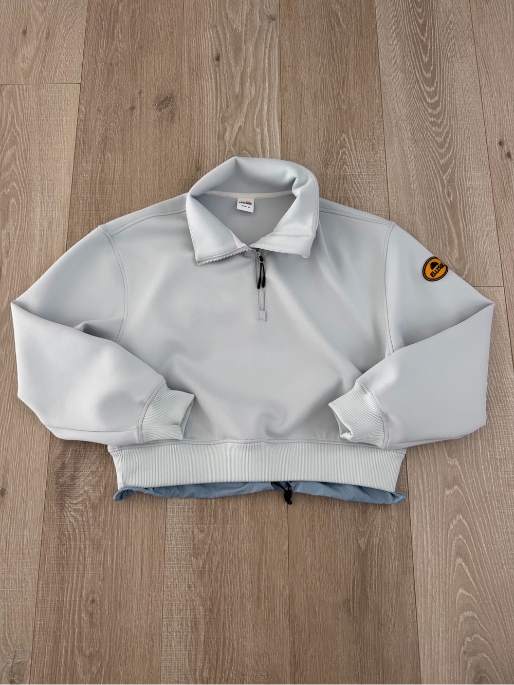 Ellesse Women’s Light Gray Half-Zip Sweatshirt